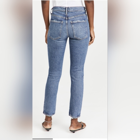 AGOLDE Toni midrise straight jeans in dime color size 25 - Picture 2 of 15